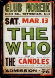 The Who Club Noreik Tin Sign
