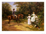 A Meeting von the Stile Giclée-Druck von Heywood Hardy