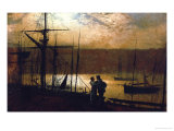 Outward Bound, a View of Whitby Giclée-Druck von John Atkinson Grimshaw