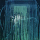 Wasserfall Blau Lithografie von Pat Steir
