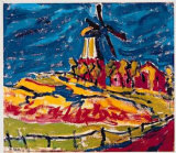 Windmuehle in Dangast Poster von Erich Heckel