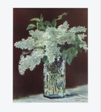 White Lilac in Glass Vase  Print by Édouard Manet