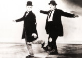 Laurel and Hardy in Danza Posters by De Pasquale 