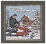 Scooter des Neiges  Print by Bruno Pozzo