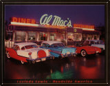 Al Mac's Diner Tin Sign by Lucinda Lewis