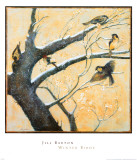 Winter Birds Posters by Jill Barton