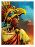 Cuauhtemoc, Aztec Ruler, Giclee Print