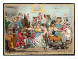 The "Cow Pock" or the Wonderful Effects of the New Inoculation, Satire on Jenner's Treatment Giclée-Druck von James Gillray