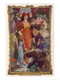 The Tontlawald Feeds a Snake into a Hole in the Clay Doll's Breast Giclee Print by Henry Justice Ford