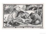 The Faithful Beasts Weep Around the Body of the Dead Prince Giclee Print by Henry Justice Ford