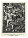 Young Odysseus Fights a Wild Boar and Gets the Wound in His Thigh Giclee Print by Henry Justice Ford
