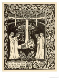 How Four Queens Found Lancelot Sleeping Estampe par Aubrey Beardsley