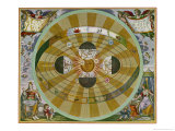 Representation of His System Showing Earth Circling the Sun Giclee Print by Andreas Cellarius