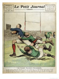 France V Ireland at Paris Giclee Print by Andre Galland