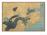 Winston Churchill German Satirical Comment Estampe par Olaf Gulbransson