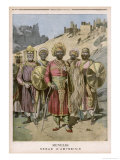 Menelik II Emperor of Ethiopia in Ceremonial Dress Giclee Print by Henri Meyer