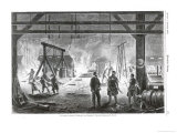 Germany Saarbrucken Ironworks: The Welding Shop Giclee Print by G. Arnould