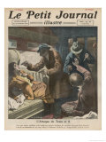 Three Armed Bandits Enter a Compartment Giclee Print by Andre Galland