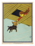 Wizard of Oz: Dorothy and Toto are Caught up by the Tornado, Giclee Print