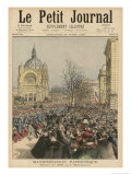 The 200th Regiment is Cheered as It Leaves for Madagascar Giclee Print by Henri Meyer