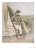 Winston Churchill British Statesman and Author as a Boer War Correspondent Estampe par Mortimer Menpes
