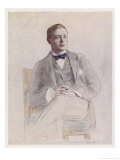 Winston Churchill British Statesman and Author as a Boer War Correspondent Estampe par Mortimer Menpes