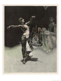 Salome Dancing Elegantly Before Herod, Her Reward was the Head of John the Baptist, Giclee Print
