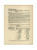 Constitution of the United States Giclee Print