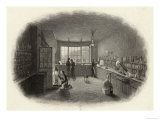 Scientists at Work in a Laboratory Giclée-Druck