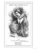 Oscar Wilde, Irish Playwright Cartoon Portrayal Estampe