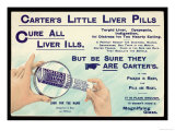 Liver Tablets, Advert for Carters Little Liver Pills Estampe