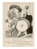 Richard Wagner, German Composer in a Parody of the Bombardment of Alexandria, Giclee Print