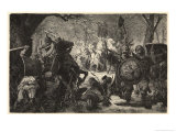 Ottokar II of Bohemia Invades Prussia Giclee Print by Hermann Vogel