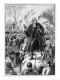 Methodism John Wesley Preaches in Cornwal, Giclee Print
