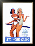 L'Ete a Monte Carlo  Art by Jean-Gabriel Domergue