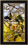 Parakeets and Gold Fish Bowl, 1893 Affiches par Louis Comfort Tiffany