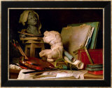 The Attributes of the Arts, 1769 Kunstdruck von Anne Vallayer-coster
