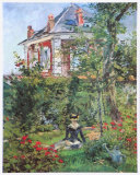 In the Garden of the Villa Bellevue, 1880  Art by Édouard Manet