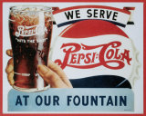 Pepsi- Cola Tin Sign