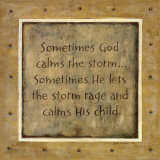 Sometimes God Calms  Prints by Karen Tribett