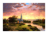 Sunrise Chapel Edition limitée par Thomas Kinkade
