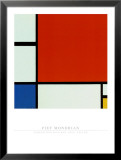 Composition avec du rouge, du jaune et du bleu Photographie par Piet Mondrian