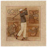 Golf Swing Posters by Bruno Pozzo