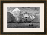 Hms "Beagle" the Ship in Which Charles Darwin Sailed in the Straits of Magellan Posters by R.t. Pritchett