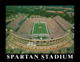 Spartan Stadium an der Michigan State University Kunst von Mike Smith