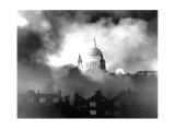 St. Paul's Cathedral During London Blitz, 1940, Art Print