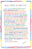 How to Be an Artist, Art Print