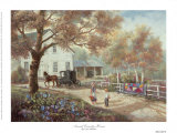 Maison amish à la campagne Art par Carl Valente