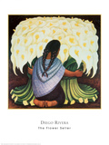 Flower Seller 1942 Poster von Diego Rivera