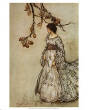Jeune femme seule Affiches par Arthur Rackham